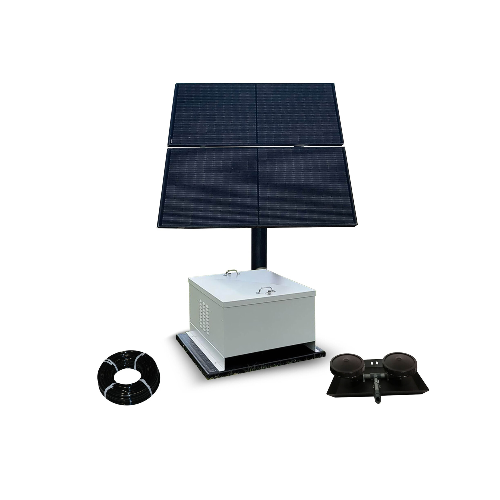 Outdoor Water Solutions, NightAir I – Battery Backup Solar Pond Aerator, Volts 24, Model# SBB2421001D